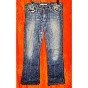 Joe's Jeans Provocateur Denim Jeans Blue Distressed Long Bootcut Size‎ 29